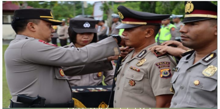 Korps Raport Kenaikan Pangkat 70 Personil Polres Sbb Naik Pangkat 1